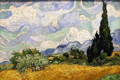 02A Wheat Field with Cypresses - Vincent van Gogh 1889 - New York Metropolitan Museum of Art.jpg